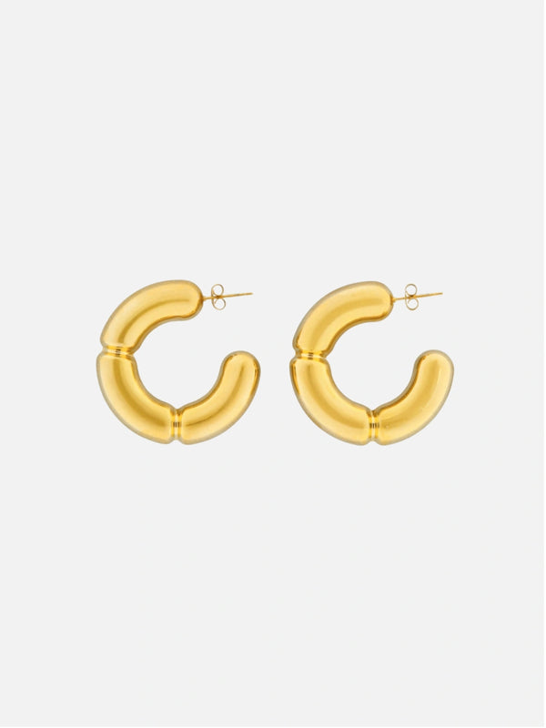 Puffy bold oorbellen