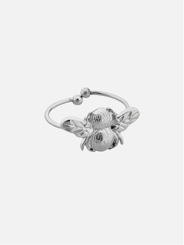 Queen bee ring silver