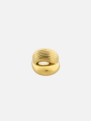 Rounded striped ring