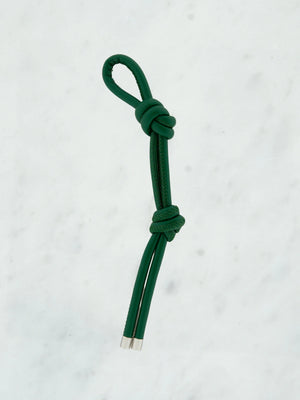 Knotted shiny tie
