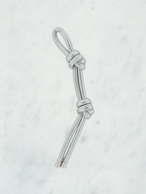 Knotted shiny tie
