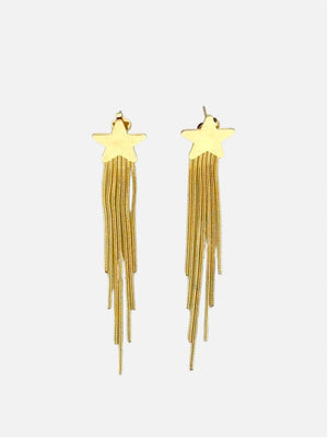 Ster party lange oorbellen