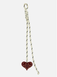 Striped lange tie met hart
