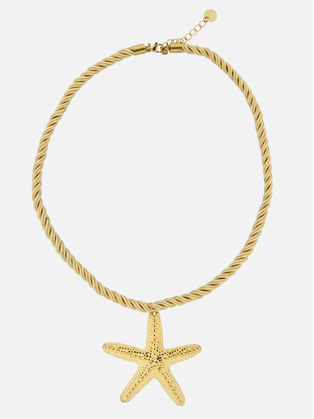 Twisted beige ketting met grote zeester